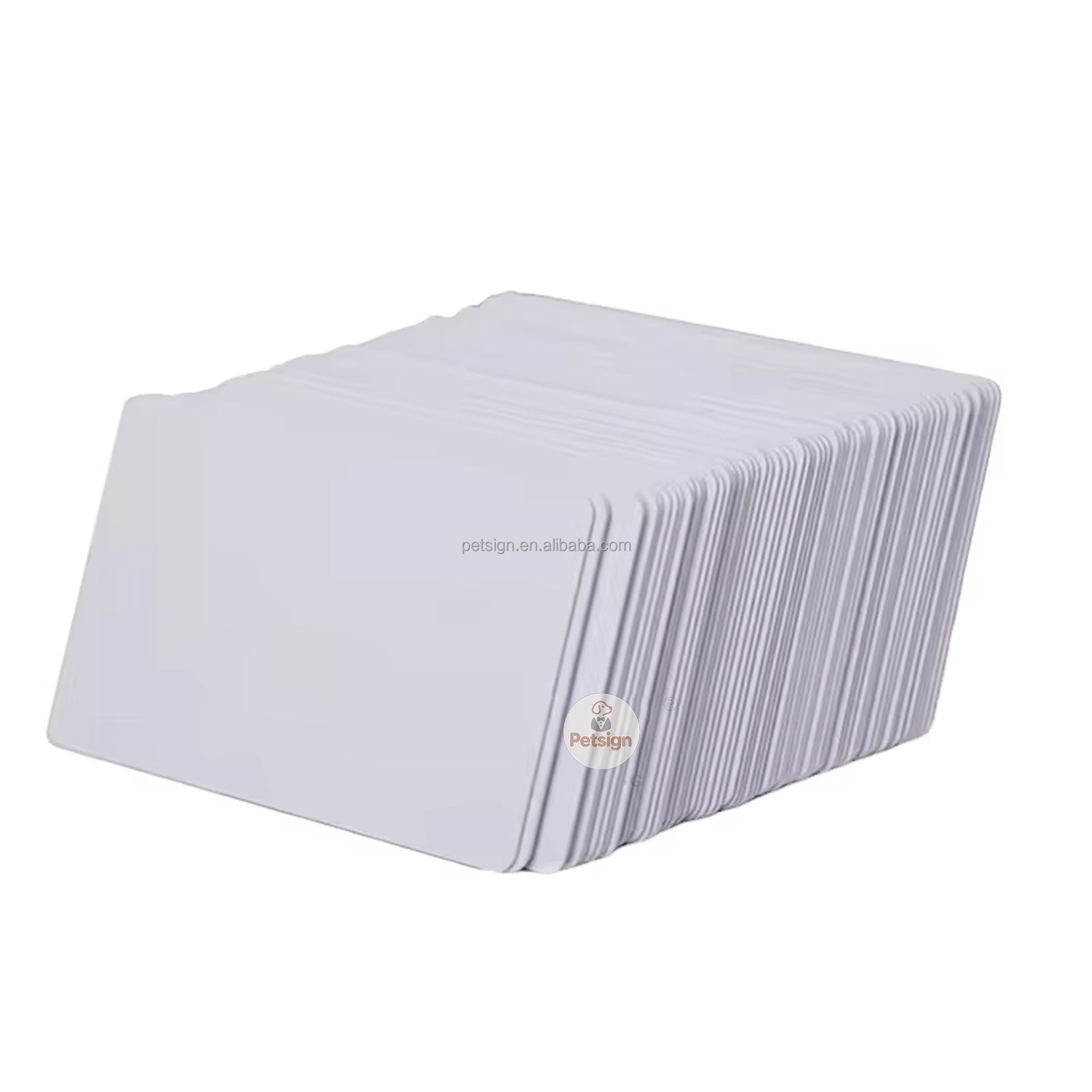 PVC blanc 85,5 x 54 mm
