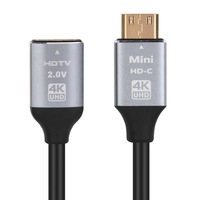 Mini Adaptador HD 1080 a HD, Macho a Hembra, Cable HD 2.0V 4K, Compatible con Monitores, Televisores, Proyectores y Computadoras Portátiles 2.0V 4K