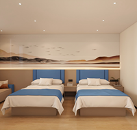 Ensemble de meubles de chambre à coucher personnalisés pour hôtel 2 à 5 étoiles, style moderne minimaliste, en bois, écologique, durable, vente directe d'usine