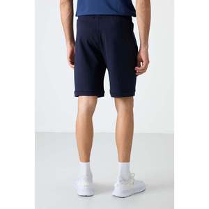 Pantalones cortos Tommylife para hombre, corte estándar, algodón, transpirables, informales, color índigo - Product Image 2