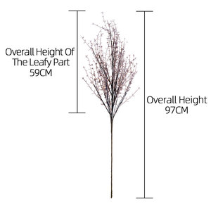 Mw09109 đổ xô cây hoa nhân tạo dài chi nhánh nhựa rime chi nhánh cho nhà vườn khách sạn trang trại trang trí nội thất - Product Image 4