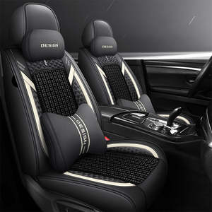 Fundas de Asiento de Coche de Cuero de Seda de Hielo Transpirable de Alta Calidad, Color Marrón, Diseño Elegante, Ajuste Universal, Accesorio Interior para CRV - Product Image 5