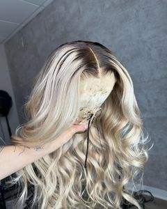 <span class=keywords><strong>Parrucca</strong></span> <span class=keywords><strong>Biondo</strong></span> <span class=keywords><strong>Platino</strong></span> con Frontale in Pizzo, Capelli Umani Vergini Pre-Pizzicati, Senza Colla, Onda Morbida per Donna - Product Image 5