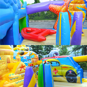 <span class=keywords><strong>Maison</strong></span> de rebond gonflable commerciale enfants thème océan videur inflables fête aire de jeux combo pulls rebondissants château pour locations - Product Image 6