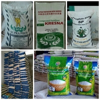 Kantong Kemasan Pupuk Berkualitas Tinggi 25kg PP Anti Lembab Tahan Panas Food Grade Desain Dasar Datar Pertanian