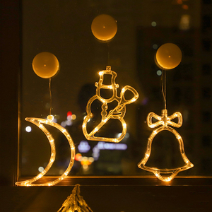 Nouvelle guirlande lumineuse LED en forme d'étoile de Noël, luminaire suspendu, indice de protection IP65, blanc chaud, utilisation en extérieur pour la décoration des fenêtres et des pièces - Product Image 4