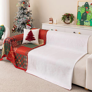 Couverture de canapé en chenille Patchwork à carreaux de Noël antidérapant tout compris couverture de canapé universelle <span class=keywords><strong>anti</strong></span>-poussière toutes saisons - Product Image 3