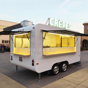 Bar Mobile per Cocktail all'Aperto, Rimorchio per Gelati Italiani, Carretto per Caffè, Cucina Mobile, Food Truck per BBQ Completamente Attrezzato - Product Image 2