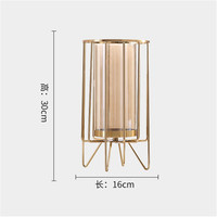 Vase en verre géométrique doré, centre de table, support de fleurs cylindrique hydroponique pour mariage, décoration de la maison, fête