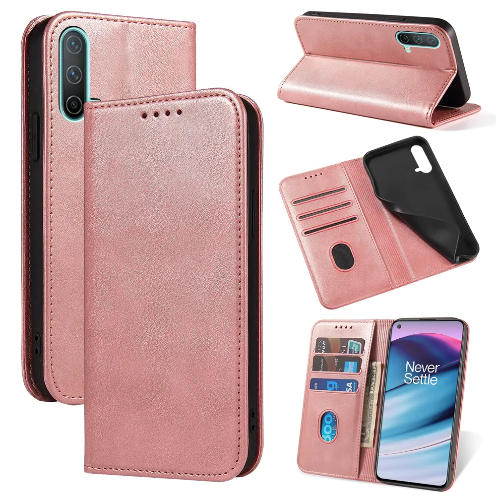 Slim Flip Wallet Phone Cover For One Plus Nord N300 N200 N20 SE N10 CE2 2T ACE 10 9RT 9R 8T PRO Leather Phone Case