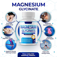 Capsules de citrate de magnésium en complexe, marque privée OEM/ODM, améliorent l'immunité, le sommeil, la relaxation musculaire, compléments alimentaires à base de plantes pour adultes, 90 capsules