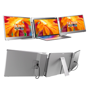 Produit tendance 2026 Moniteur portable triple 14 pouces 1200P FHD IPS avec connexion USB-C Écran large pour ordinateur portable - Product Image 1