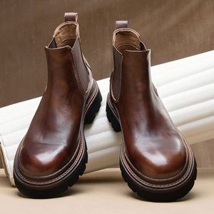 Chaussures Oxford pour hommes en cuir véritable, fabriquées à la main, style italien, nouvelle collection, automne, formelles, imperméables et respirantes - Product Image 1