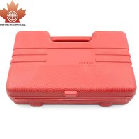 Kit de herramientas doméstico de 8 piezas con estuche de plástico, incluye llave, alicates, destornilladores, cinta métrica, caja de herramientas básica de alta calidad