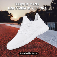 Chaussures de course pour hommes Feethit, respirantes, légères, confortables, antidérapantes, avec empeigne et doublure en mesh.