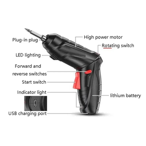 Vente en gros d'usine - <span class=keywords><strong>Tournevis</strong></span> électriques rotatifs sans fil à <span class=keywords><strong>batterie</strong></span> rechargeable 4,2 V, moteur sans balais à couple élevé de qualité industrielle - Product Image 5