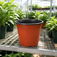 Mini pot à semis en plastique PP bicolore pour jardin de plantes succulentes à domicile