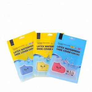 1 Paire de Couvre-Chaussures Imperméables Réutilisables et Durables pour l'Été, en Latex Haute Élasticité, à Enfiler, pour Bottes d'Extérieur et Chaussures de Marche - Product Image 6