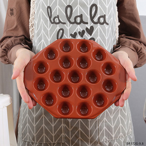 Bandeja de cerámica personalizada para hornear muffins, color café, apta para microondas, para uso en hoteles, comida, café y té. - Product Image 2