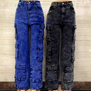 <span class=keywords><strong>Jeans</strong></span> da <span class=keywords><strong>Donna</strong></span> <span class=keywords><strong>Skinny</strong></span> Traspiranti a Vita Alta, Lavaggio Chiaro, Gamba Dritta, Stile Casual - Product Image 3
