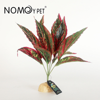 Vente en gros de feuilles de glaïeul simulées Plantes artificielles pour décoration de terrarium