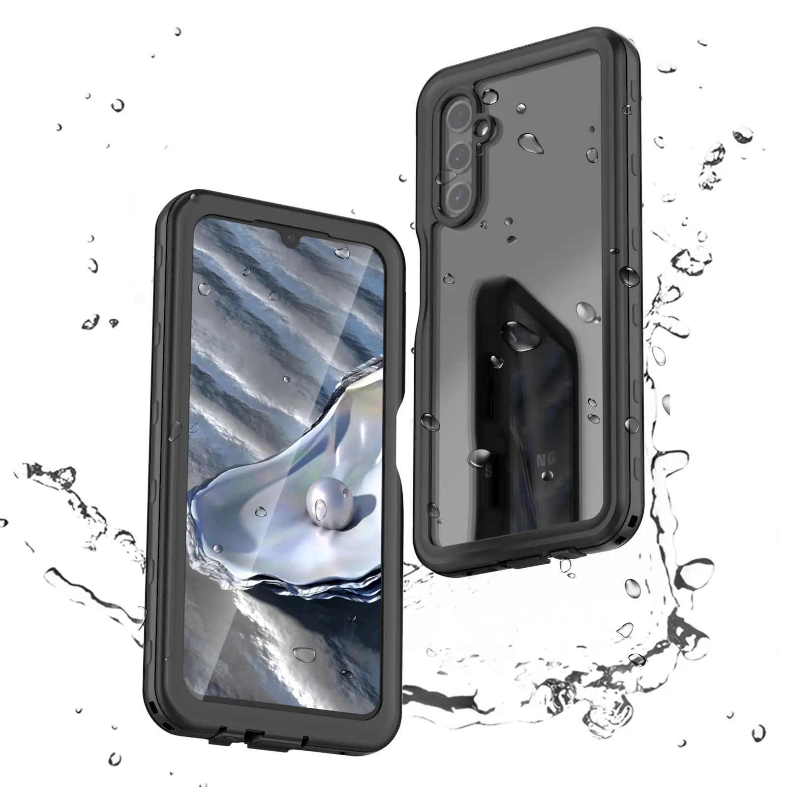 Factory wholesale outdoor sports shockproof and drop-proof IP68 standard waterproof cell phone case for Samsung A14/A34/A54