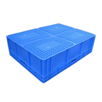 Caisse en plastique ventilée et empilable de 800*600*230 mm pour fruits et légumes, logistique de la chaîne du froid mondiale, écologique, légère et durable