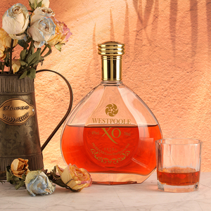 <span class=keywords><strong>Brandy</strong></span> Napoléon XO, bouteille de 700 ml, verre plat rond avec bouchon en caoutchouc, estampage à chaud, emballage pour spiritueux de cocktail, capacité de 750 ml - Product Image 6
