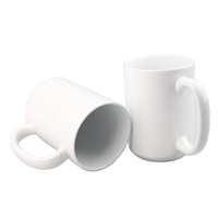 Mug à sublimation de 15 oz, mug à café à sublimation, mug en céramique transparent à sublimation