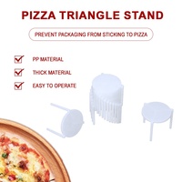 Boîte à pizza en papier kraft au fini mat imprimé personnalisé avec support triangulaire en papier ondulé pour usage industriel alimentaire