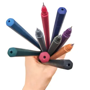 ชุดปากกาเจลดึงออกกลางๆหลากสีสไตล์เรโทร,ปากกาเจลพลาสติกแข็ง