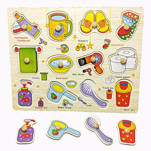 Jouets éducatifs pour bébés, puzzles <span class=keywords><strong>de</strong></span> nombres Montessori <span class=keywords><strong>de</strong></span> dessin animé, jouets à saisir à la main, puzzles Tangram, puzzles en bois à chevilles - Product Image 3