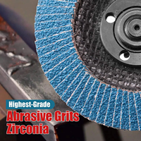 Jeu de disques à lamelles 115mm T29, meules de meulage en zircone grain 80/40, professionnels pour meuleuse d'angle, 10 pièces