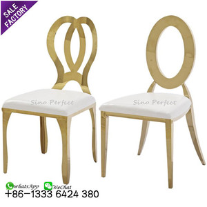 High Quality Cross Back Stainless Steel Luxury <b>Cheap</b> Wedding <b>Dining</b> <b>Chairs</b> Unique Banquet <b>Chair</b> Events - Product Image 3