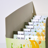 Comptoir de vente au détail boîte de présentation en carton carton ondulé pour Pop collations gommeux Biscuit barre d'énergie emballage affichage Carton boîte