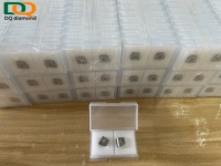 Inserts en diamant PCD personnalisés avec trou pour outils de travail du bois CNC, coupe diamantée pour aluminium, MDF, acrylique, matériaux composites