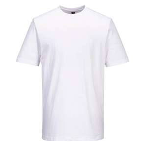 PORTWEST - C195WHRM T-shirt en maille de coton Chef, Blanc-EAN 5036108408276 CHEFS AND FOOD INDUSTRY WORKWEAR - Product Image 1