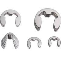 ZYSY 400PCS boxed 304 stainless steel E-type circlip retaining ring E 1.5-15mm combination open clamp