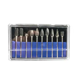 Woodworking Wood Engraving Knife Alloy tungsten steel round burs 10pcs Cutter Carving Tool