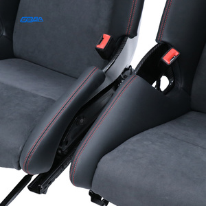 Sièges de course automobile en fibre de carbone personnalisables pour Porsche Cayman 987 981 982, matériau Nappa Alcantara - Product Image 3