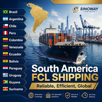 Expédition de conteneurs FCL les mieux notées 20GP 40HQ vers l'Amérique du Sud Brésil Pérou Colombie Chili Fret maritime