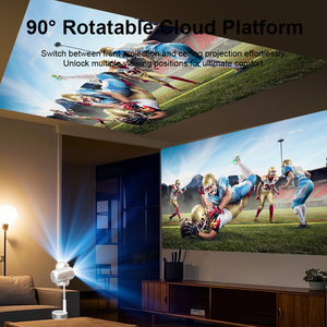 All-in-One xách tay 4K 3D LED tự động lấy nét ống kính mini điện thoại di động máy chiếu với wifi và đèn LCD trong suốt - Product Image 4