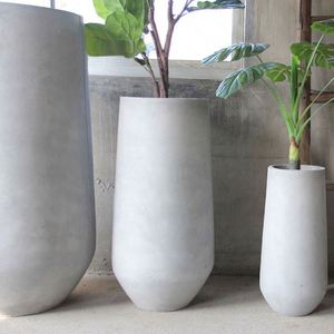 Macetas y Jardineras de Cemento Grandes, Ovaladas, Retro, Simples, para Interiores y Jardines, Venta al Por Mayor - Product Image 2