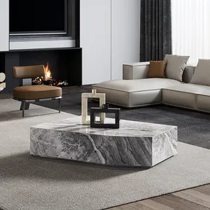 Modern Style Floor Center Tables Living Room Unique Marble Table Coffee