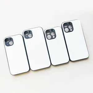 Funda de aluminio para teléfono iPhone 14 PRO MAX, protección de Cámara por sublimación TPU 2D, sublimación en blanco