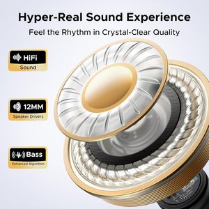 Audífonos Inalámbricos UGREEN S3 Pro ClipBuds de Diseño Abierto, Bluetooth 6.0 con 4 Micrófonos <span class=keywords><strong>para</strong></span> Llamadas Nítidas, Diafragma de 12 mm, Auriculares con Clip - Product Image 3