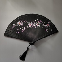 Éventails pliants haut de gamme pour femmes, entièrement en bambou, motif floral peint à la main, découpes sculptées, style Cheongsam, boutique du Nouvel An Chinois