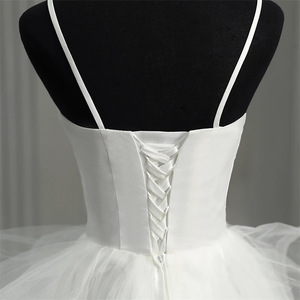 Abito da sposa da principessa soffice e soffice dietro abito da sposa abito da sposa da donna - Product Image 5