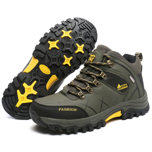 Zapatos de Senderismo <span class=keywords><strong>Impermeables</strong></span> para Hombre, Antideslizantes, de Cuero, Cálidos, de Caña Alta, Ligeros, para Nieve, Senderismo y Correr - Product Image 1