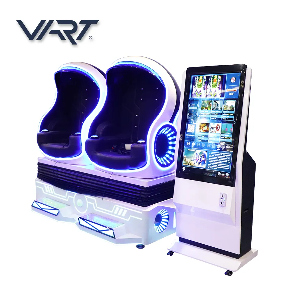 VART Easy Start-up VR Pod 9d Egg VR Cinema Virtual Reality Egg Chair 2 Seat VR Chair Motion Simulator